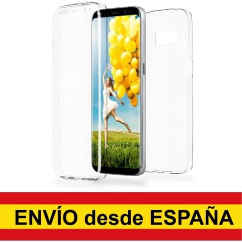 Clear double TPU silicone case for SAMSUNG GALAXY S8 PLUS hybrid 360