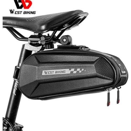 WEST BIKING Bike Bag MTB Road Bike Saddle Bag Tools Pannier Waterproof Reflective Front Frame Phone Bag Cycling Accessories