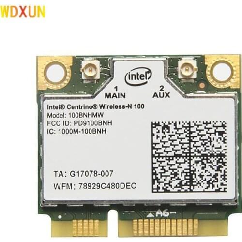 Wifi card for intel centrino Wireless-N100 100bnhmw 150mbps 802.11b / g / n medium mini wireless card pci-e wlan