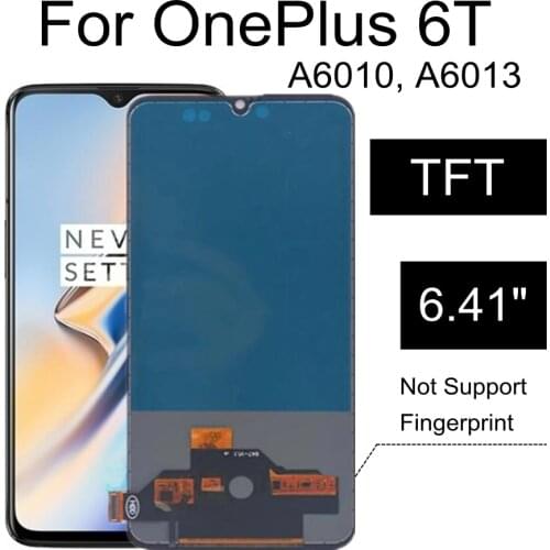 6.41" TFT LCD FOR Oneplus 6t LCD Display+Touch Screen Digitizer Assembly Replacement for One plus 6T A6010 LCD screen