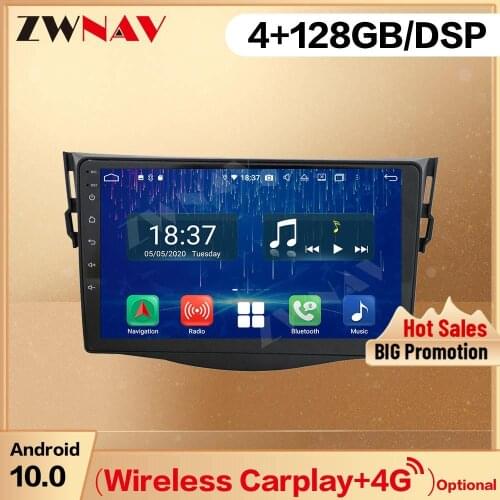 128G Carplay 2 Din For Toyota RAV4 2007-2015 2016 2017 2018 2019 Android 10 Screen Player Audio Radio GPS Head Unit Auto Stereo