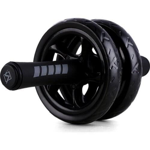 2019Muscle Exercise Equipment Home Fitness Equipment Double Wheel Abdominal Power Wheel Ab Roller Gym Roller Trainer Training