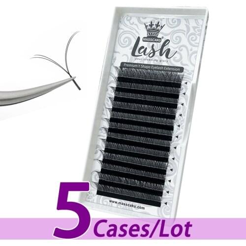 5pcs/lot 2021 new style Y-Shaped mink lashes extension of Faux individual lash maquiagem cilia YY eyelash extensions for artist