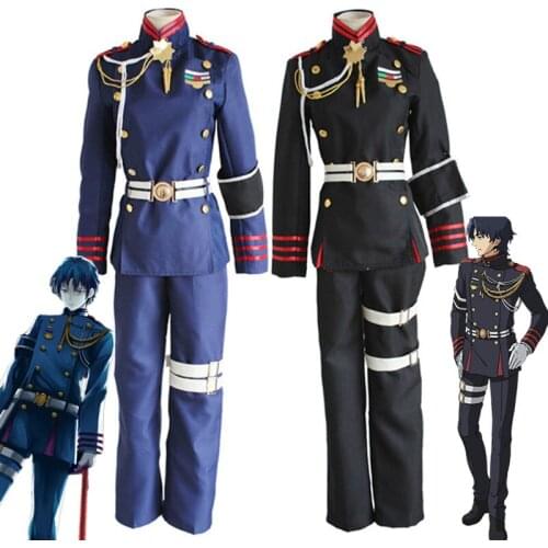 Anime Seraph of the end Owari no Serafu Guren Ichinose Cosplay Costume Military Uniform Outfit Halloween Clothing Set Free Ship