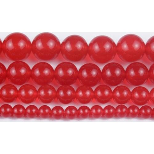 Natural Stone Beads B color ruby Agate Round Loose Beads for Making DIY Bracelet Earrings Accessories 15'' 4/6/8/10/12mm