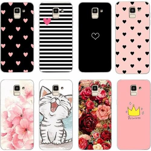 Case For Samsung Galaxy S7 Edge Cover Love Heart Cute for Samsung A7 J4 J6 J8 2018 Note 9 S8 S9 S10Plus A51 A71 Soft Phone Cover