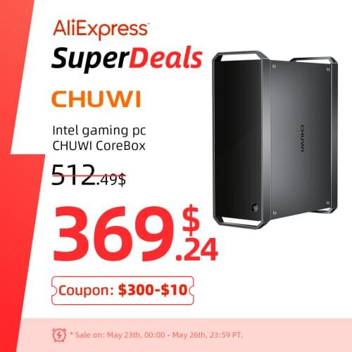 CHUWI CoreBox Mini PC, Intel Core i5 Windows 10 OS, 8GB RAM 256GB ROM, 2.5 inch HDD expansion, BT4.2, 2.4G/5G Wifi, 2*HD