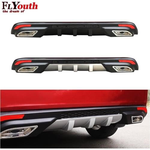 For Chevrolet Cruze 2009 2010 2011 2012 2013 2014 Sedan Car Rear Bumper Protector Dual Diffuser Spoiler Car Rear lip Accessories