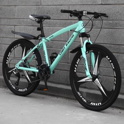 Mountain Bike Bicycle Adult Male and Female Students off-Road Racing Integrated Wheel Sports Car Shock Absorption Variable Speed