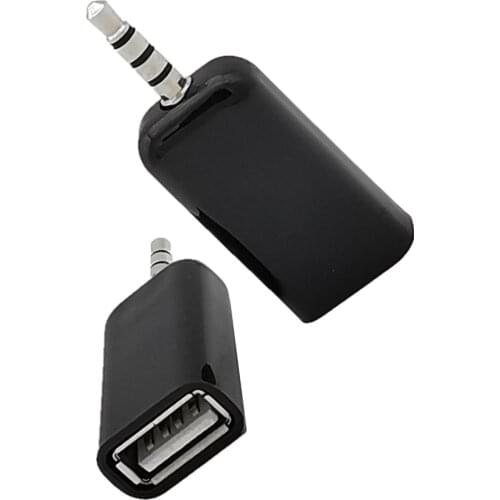 DC3.5mm Male Audio Jack to USB 2.0 Type A Female Converter Adapter Cable