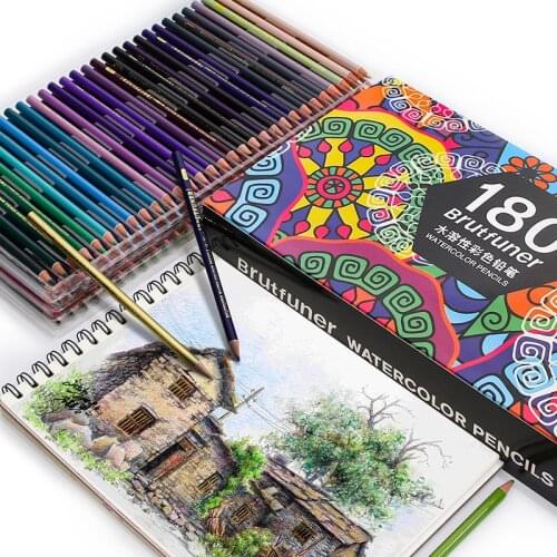 47/72/120/150/180 Colors Oily Color Pencil Artistic Color Lead Brush Sketch Wood Pencils Set Hand-Painted School Supplies 4.7