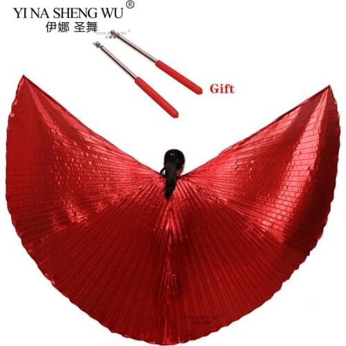 11 Colors Belly Dance Wings Sticks Bag Belly Dance Isis Wings Set Bellydance Egypt Isis Wings Children Adults Dance Accessories
