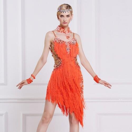 라틴 Latin dress dance latin dance clothes Black dress Clothes for training clothes for dancing Tango Dress Rumba/ChaCha L16167