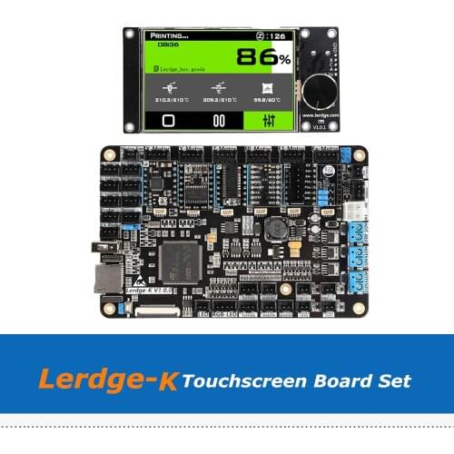 ARM 32bit LERDGE-X 3D Printer 3.5'' Touchscreen Board Controller Mainboard Set With 1pc HT-NTC100K Thermistor Cable