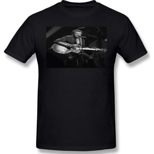 Masque Johnny And Hallyday Mask Mens Basic Short Sleeve T-Shirt Novelty R337 T-shirts USA Size