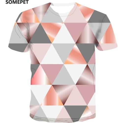 2020 New Trend Summer Printing T-Shirt Digital Printing European And American Colors MenS Casual Fashion T-Shirt