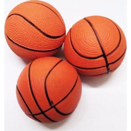1PCS 6.3CM Soft Basketball Orange Hand Wrist Exercise Stress Relief Squeeze Ball FOR Braces Supports Foam Ball Health Care