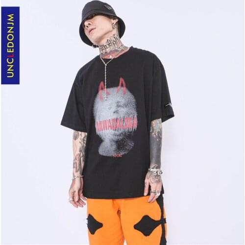 New arrival 2021 oversized t shirt Hip Hop Streetwear Tshirt Harajuku Summer Short Sleeve T-Shirt Tops Tees LS04