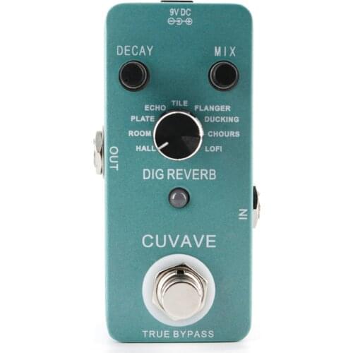 Dig Reverb Guitar Effects Pedal Effects Accessories True Bypass Guitar for Cuvave Music Lovers Playing Accessories