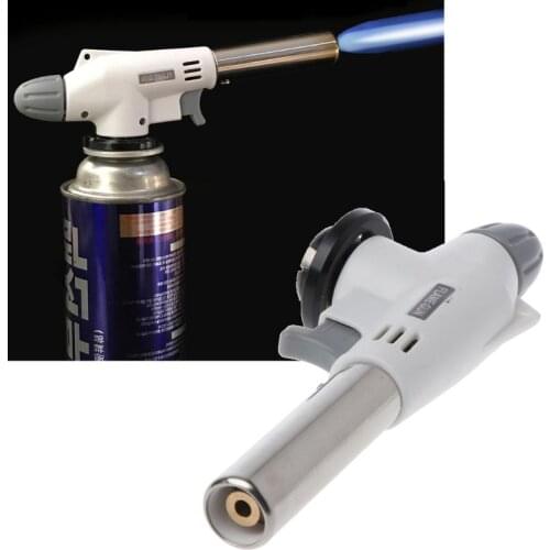 Metal Flame Gas Torch Blow Torch Cooking AutoIgnition Butane Gas Welding-Burner Heating Welding Gas Burner Flame Lighter