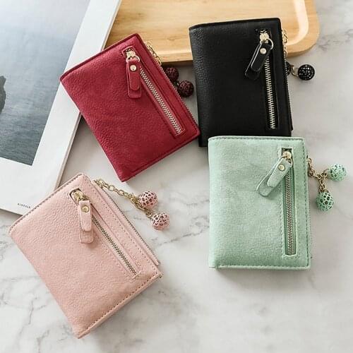Practical Banknote Folder Women Wallet Female Short Wallet Multi-function Folding Purse Females Gift