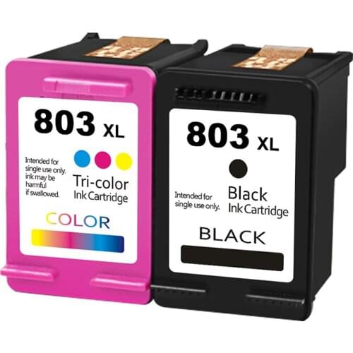 SanSeMei for HP 803 803XL Remanufactured Ink Cartridges for HP Printer Deskjet 1112 2130 Officejet 3830 4650 Envy 4516 4512