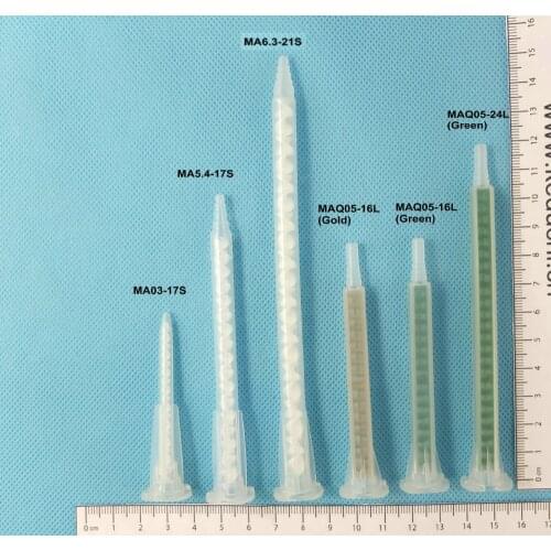 Bayonet Mixing Nozzles Epoxy Resin Static Mixer for Duo Pack Epoxies