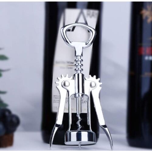 Wine beer bottle opener Stainless steel metal strong Pressure wing Corkscrew grape opener Kitchen Dining Bar accesssory LX1314