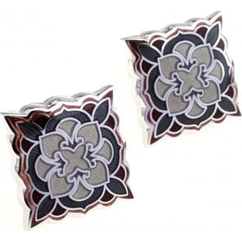 High-grade Enamel Cufflinks retro pattern French mens fashion shirt cuff Cufflinks wholesale and retail