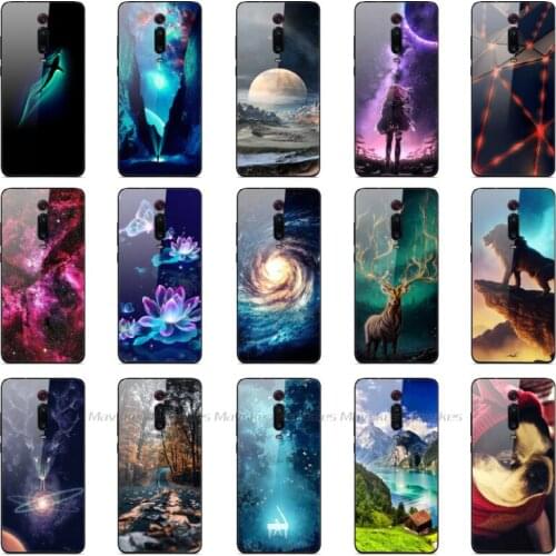 Protective Case for Xiaomi Redmi K20 Pro Case Tempered Glass Cover For Xiaomi Mi 9T Case Soft Silicone for Mi 9T Pro Coque Funda