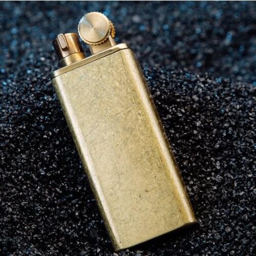 Zorro retro kerosene lighter copper grinding wheel gasoline lighter z545 fire love