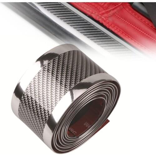 1m Rubber Door Sill Protector Edge Guard Styling Sticker Styling Mouldings Strip Rubber for DIY Car Door Pedal Trim Bumper