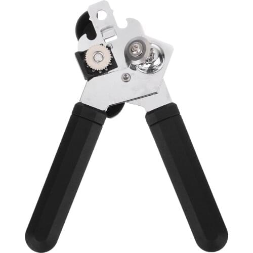 1pcs Stainless Steel Can Opener Non-Slip Cap Grip Bottle Beer Tin Multi-function Can Opener for Kitchen Bar Opener Gadgets