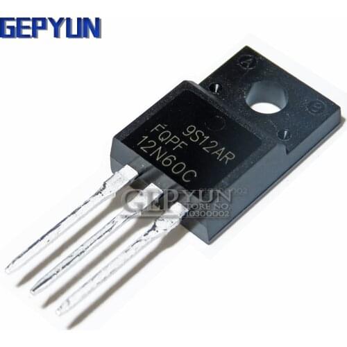 10PCS FQPF12N60C 12N60 12A / 600V N-channel MOSFET original authentic Gepyun
