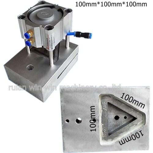 100mmx100mmx100mm hydraulic rectangle single hole puncher Pneumatic Punching Machine Plastic Packaging Bags Hole Puncher Machine