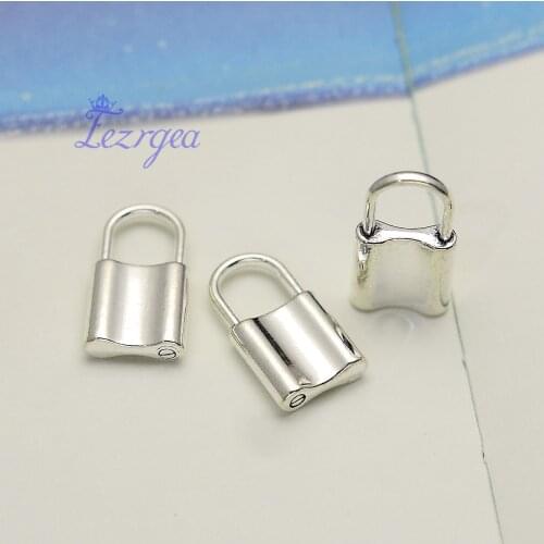 5pcs/lot--26x14x5mm,3D lock cham,Antique silver plated heart lock charms,DIY supplies,Jewelry accessories