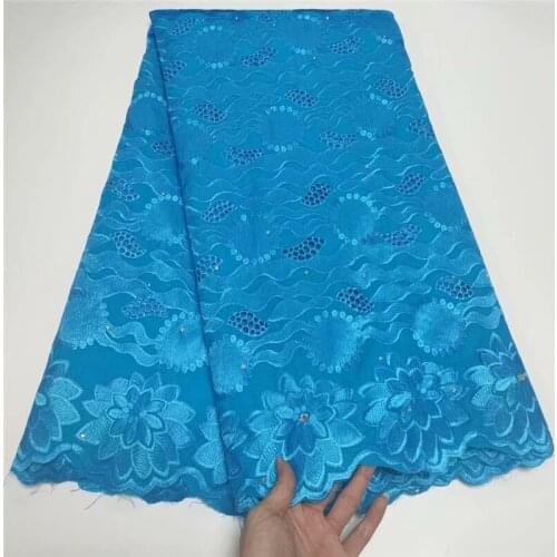 5 Yards Lace Swiss Voile Lace With Stones African Lace Fabric Handmade Embroiderey Dubai Laces For Wedding Dress