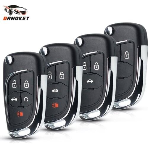 Dandkey Modified Flip Remote Key Case Shell HU100 Blade For Chevrolet Lova Aveo Cruze Camaro Malibu Folding Key Fob Case S510