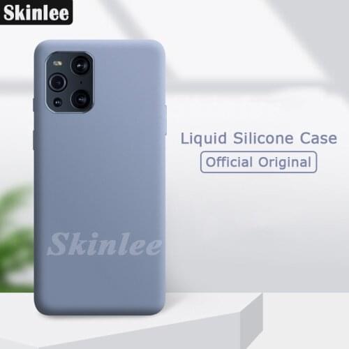 Skinlee For OPPO Find X3 Lite Case Full Protection Soft Liquid Silicone Cover For OPPO Find X3 Pro NEO Shockproof Phone Case