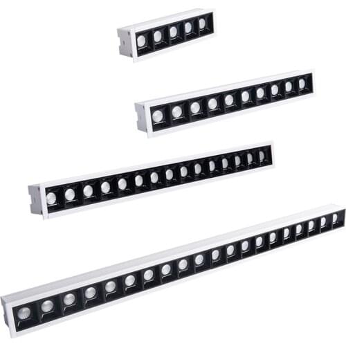 Dimmable LED Downlight Spot Light Line Light Bar Creative Linear Long Strip 10W 20W 30W 40W Living Room Corridor Recessed
