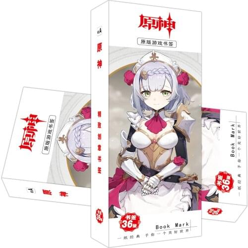 Game Genshin Impact Cosplay Original God Food Language Light Enjoying Bookmarks Anime Bookmarks