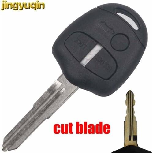 Jingyuqin Cut Blade 3 Button Remote Car Key Case Cover Shell Fob For mitsubishi outlander Lancer Blank