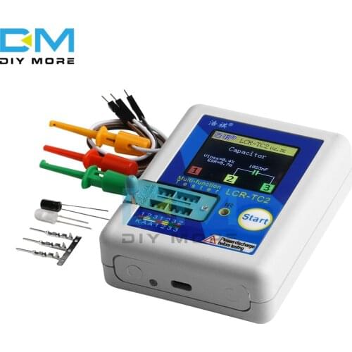 LCR-TC2 Transistor Tester Multimeter for Diode Triode MOS/PNP/NPN Capacitor Resistor Transistor V2.3E English Version