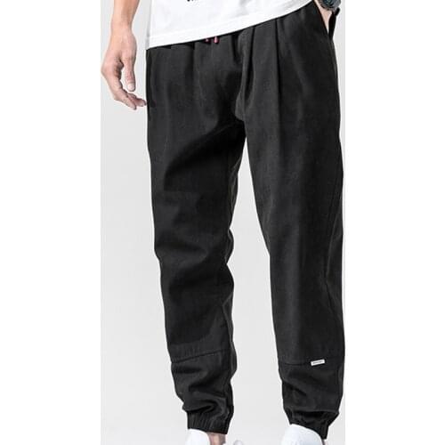 2021 Summer New Mens Harem Pants Ankle-Length Slim Fit Comfortable Trousers 5 Colors High Quality Plus Size 4XL