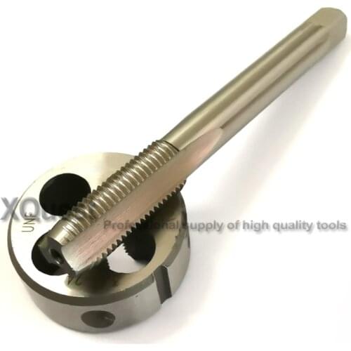 2pcs HSS Left Hand tap and die set unc 1/4 5/16 3/8 7/16 5/8 3/4 Fine thread taps Dies UNF 1/4-28 5/16-24 3/8-24 1/2-20 3/4-16