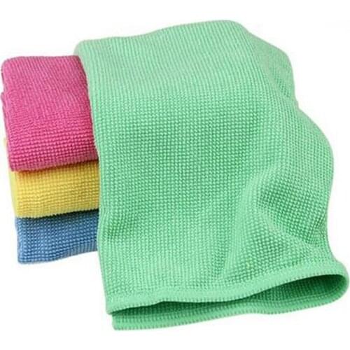 4 Pieces Microfiber Kitchen Durable Pearl Cleaning Cloth Set 30x40cm Dish Washing Towels Absorption Glass Accessories