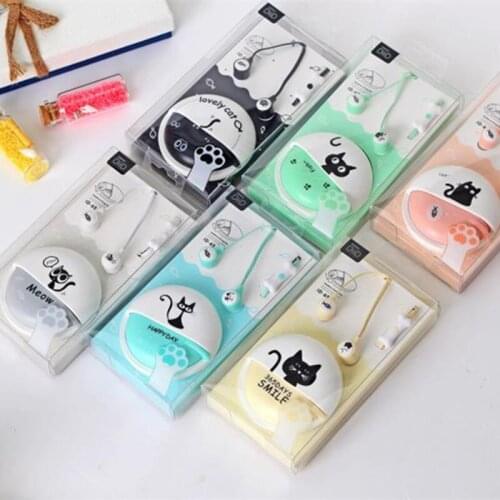 Cute Cat Wired Headphone Gril Children 3.5mm Earphones For 6 I MP3/4 Headphone Music Headset