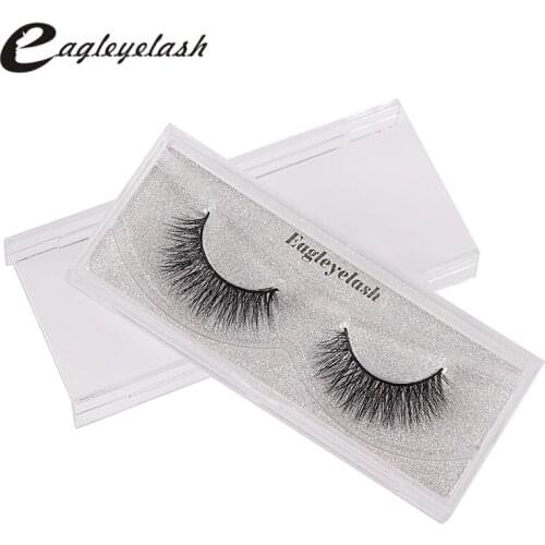 1 pairs mink eyelashes natural long false eyelashes 3D mink lashes 1 box extension eyelash for makeup faux lashes makeup xm038