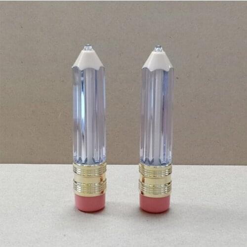 New 50/100pcs Empty Lip Gloss Tube Pencil Lip Balm Tubes Pencil Shape Lipstick Refillable Bottles Lipgloss Packing Bottles 5ml