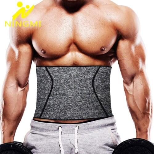 NINGMI Slimming Body Shaper for Men Women Waist Trainer Neoprene Strap Modeling Belt Belly Band Shapewears Waist Cincher Girdles